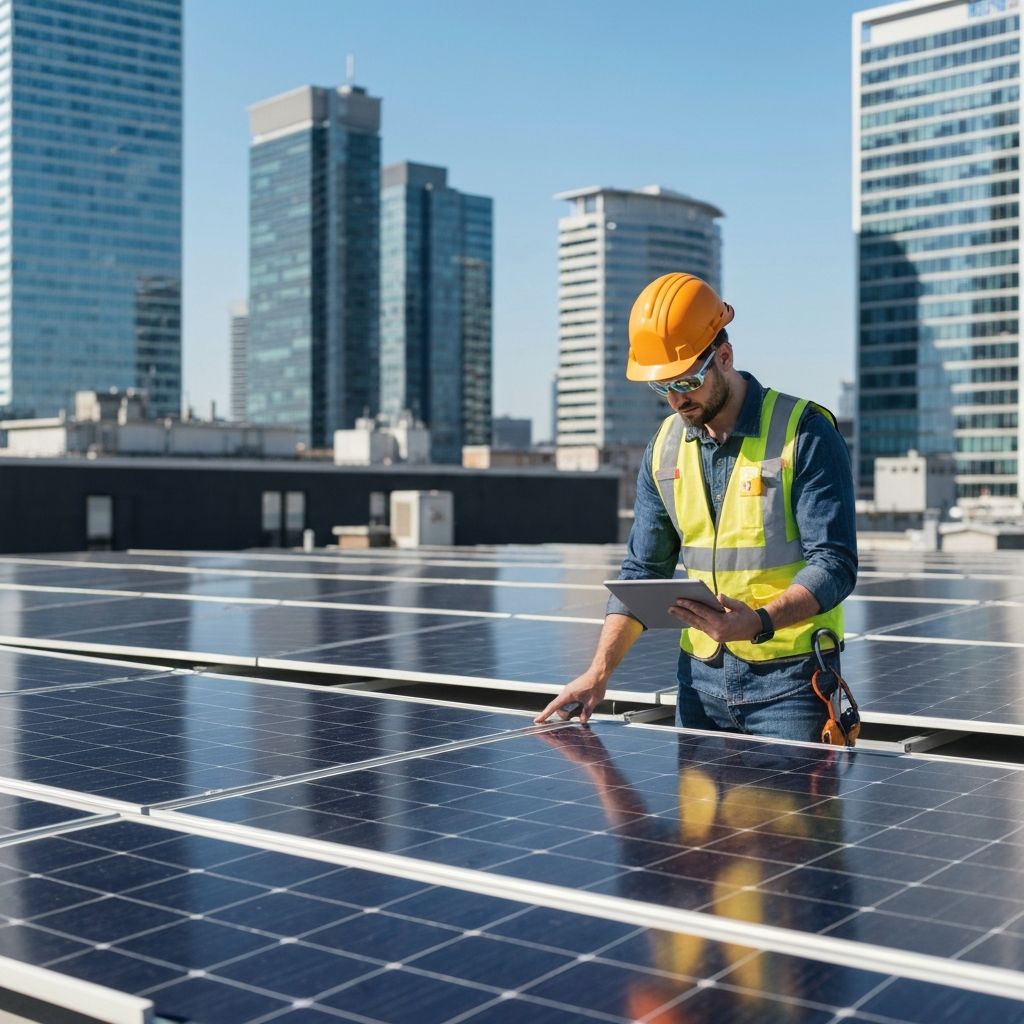 Dr. Etech solar maintenance team at work